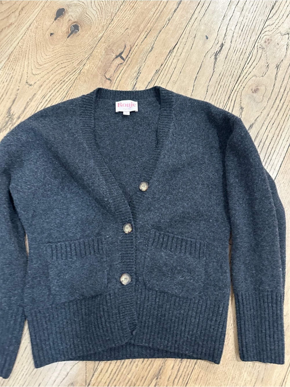 Rouje Paris RANDY cardigan V-NECK WOOL - Picture 2 of 7